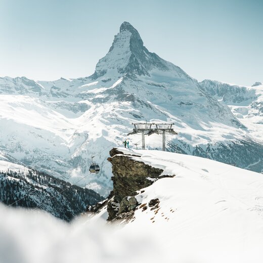 Matterhorn Ausblick auf Gondel vor dem Matterhorn